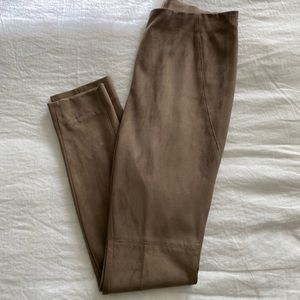 Suede leggings